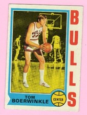 1974-75 Topps Tom Boerwinkle #69 Chicago Bulls (2FO)