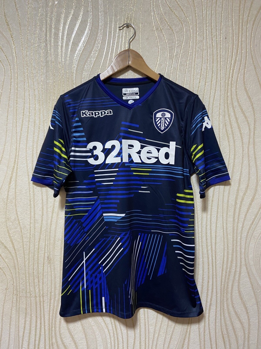 LEEDS UNITED 2018 2019 AWAY FOOTBAL SHIRT SOCCER JERSEY KAPPA sz M