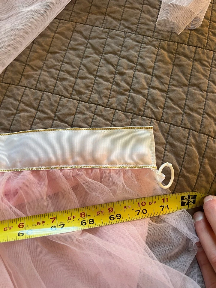 6-футовая скатерть балетная с раскрытием пола розовые и синие тюлевые настольные юбки для пола X2 - Изображение 3 из 4