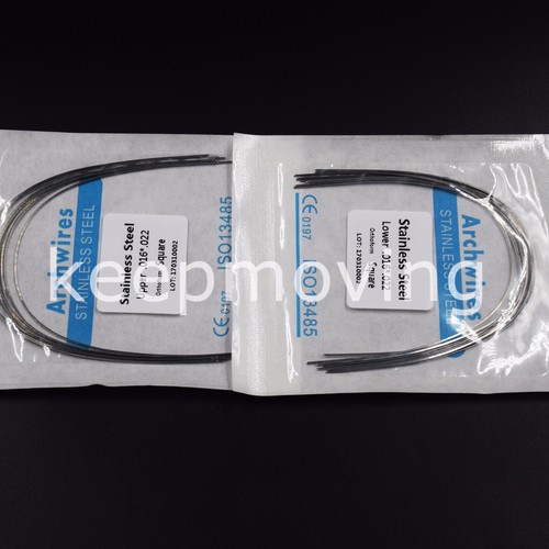 10 Packs Dental Orthodontic Stainless Steel Rectangular Arch Wire Upper + Lower - Picture 80 of 99