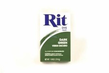 Rit Dye Powder Dark Green Clothing, Fabric, Plastic, All Purpose Dye Ritdye 