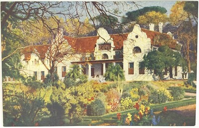 Südafrika Postkarte Groote Schuur, Residenz des Premierministers 50er Jahre (P)