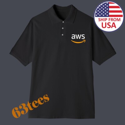 AWS Amazon Web Services Men's Printed Black Size S-3XL