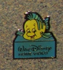 D17 PIN PINBACK BD MOVIE CARTOONS COMICS DISNEY HOME VIDEO ARIEL FISH