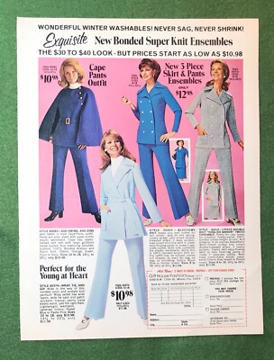 vintage 1970s magazine ad GIFT HOUSE FASHIONS fashion cool '70s