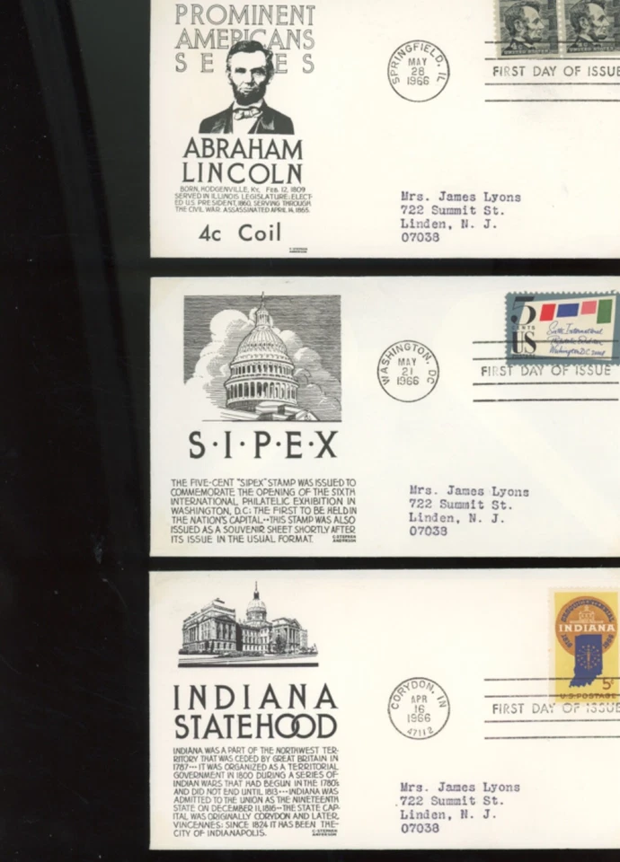 CS Anderson Cachets fdc 72  set d  (ip - Image 4 of 4