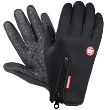 Slip-Proof Waterproof Outdoor Leisure Skiing Cycling Camping Hiking Gloves-BLACK