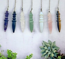 Gemstone Egyptian Dowsing Divination Pendulums (1pc)