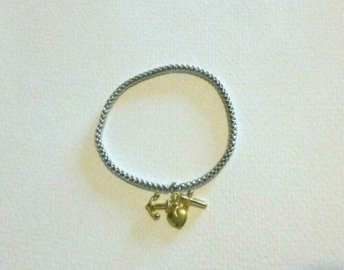 Bracciali di metalli preziosi senza pietre elastici in argento sterling