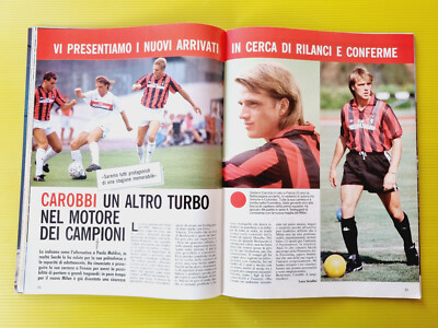Forza Milan! Magazine 9 Septembre 1989 - HJK Helsinki - Carobbi, Ancelotti