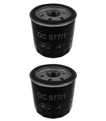 Set of 2 Volkswagen Jetta Mahle Engine Oil Filters OC977/1 04E115561H
