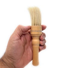 Scalpmaster 7 In. Barber Brush Neck Duster With Natural Bristles Barbershop 1 Pc