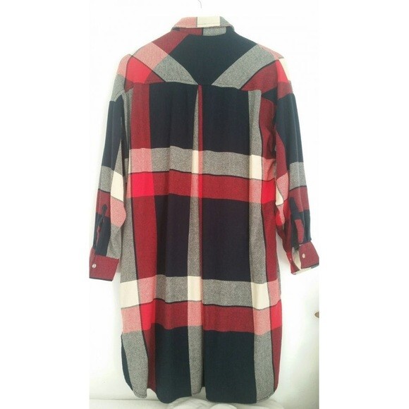 Zara Basic Collection Studded Plaid Flannel Pocke… - image 6