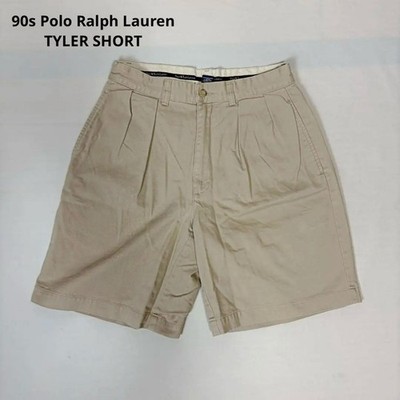 Vintage Polo Ralph Lauren Tyler Shorts Beige 30 Baumwolle Herren 90er