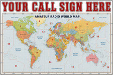HAM Radio Fridge Frigo Magnet Personalized Your Call Sign ( indicatif ) 90x65 mm