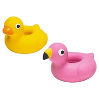 Beeztees Hundespielzeug Ente Flamingo Latex 14X12 Cm SchwimmfäHig Squeaker