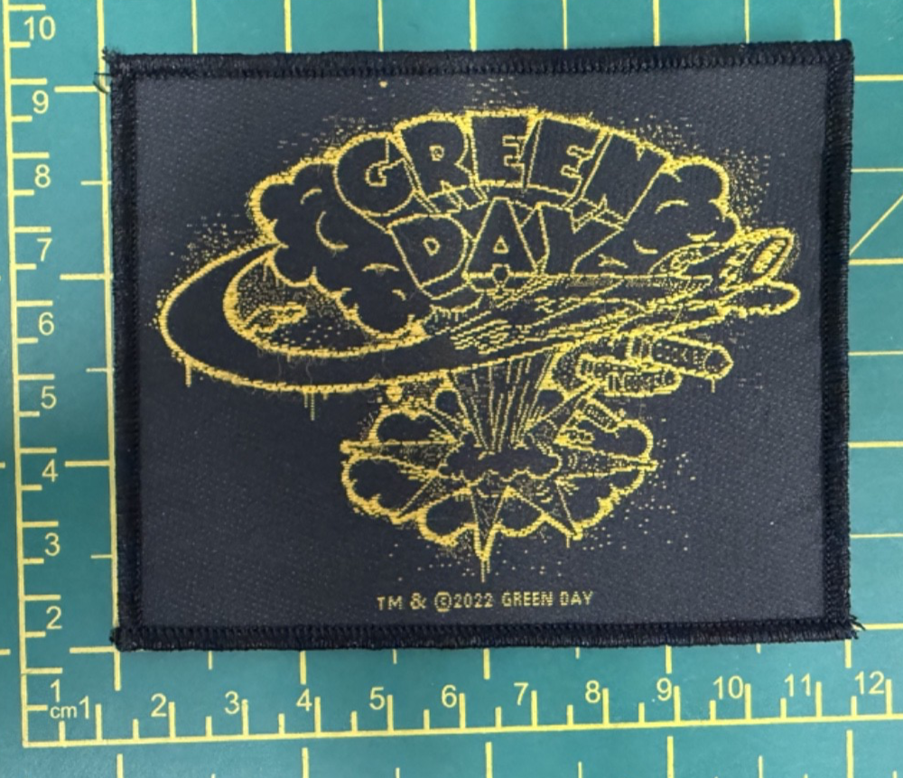 Green Day Dookie Black And Gold Sew On Woven Patch Officially Licensed