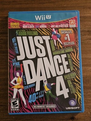 Just Dance 4 Ubisoft Motion Control Dance Game - Nintendo Wii U W/ Case USED