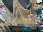 Vintage Fish Seining Net 8ftx10ft Nautical Decor Free Shipping