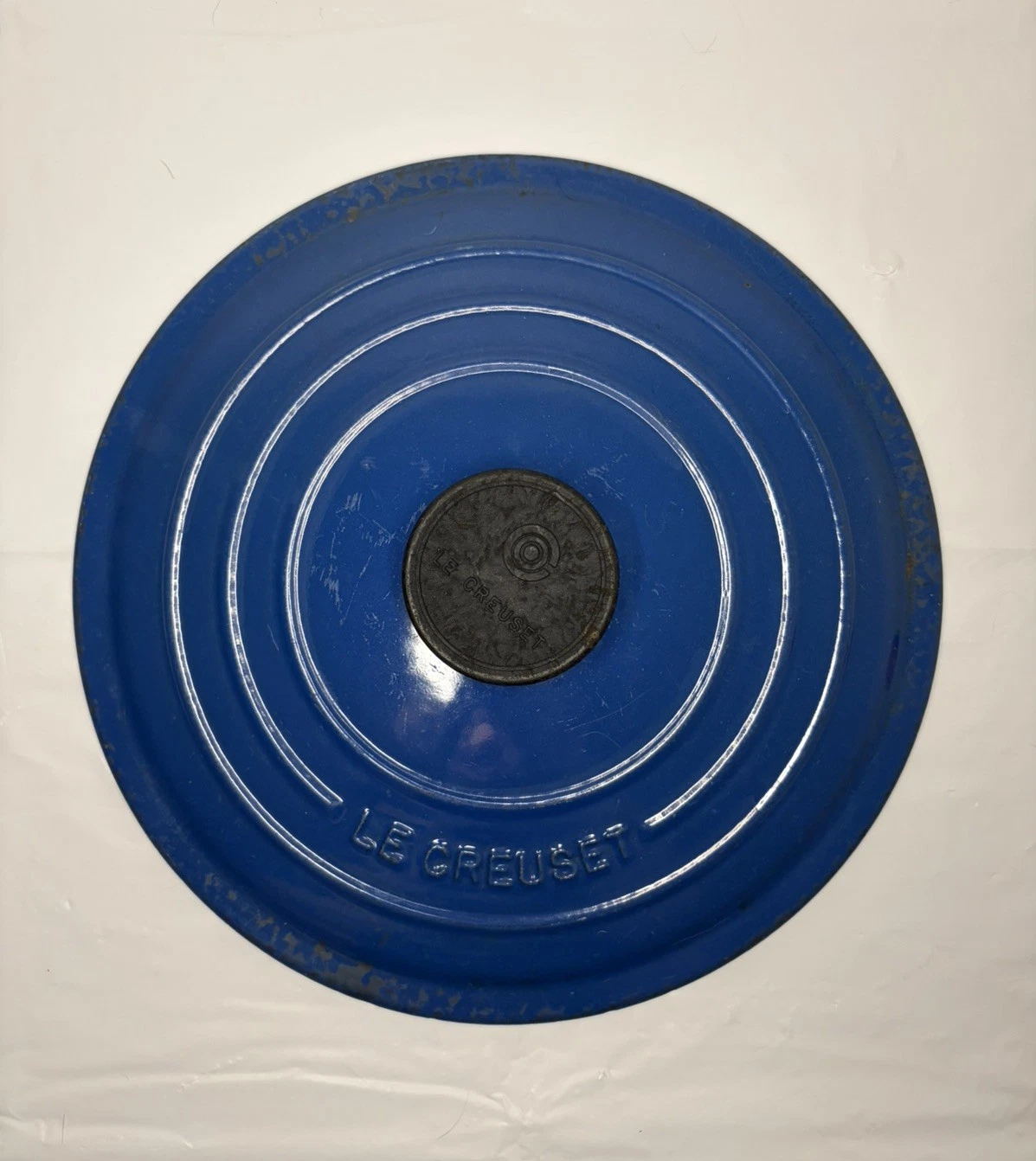Le Creuset Blue Enamel 9.5" Made in France #E - Lid Only