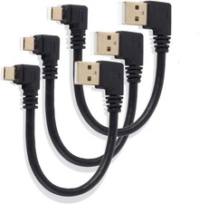 USB to Micro USB Cable 6Inch Right Angle Short USB Micro Cord 90 Degree Fast Cha