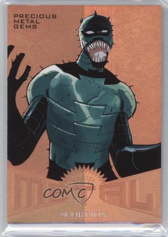 2017 Fleer Ultra Marvel Spider-Man Metal PMG Bronze 179/199 Scorpion #MM44 2d8