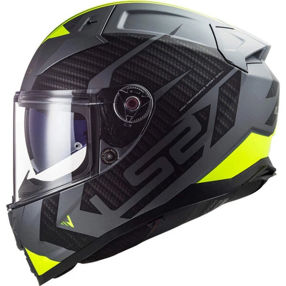 Casque moto LS2 FF811 VECTOR II SPLITTER M.TITAN.H-V YELL - Photo 1/1