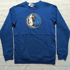Mens Large NBA Apparel Dallas Mavericks Sweatshirt Classic Stright Fit - New