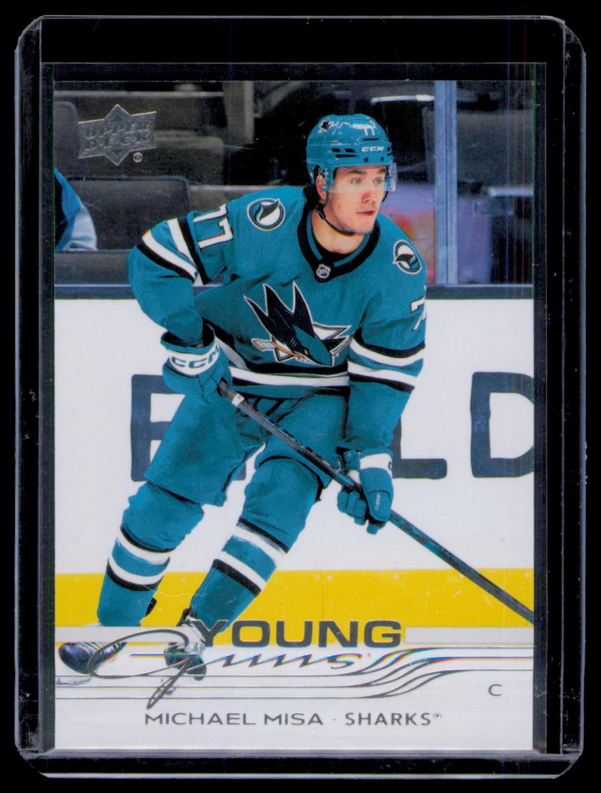 2025-26 Upper Deck Young Guns #487 Michael Misa - San Jose Sharks Rookie RC
