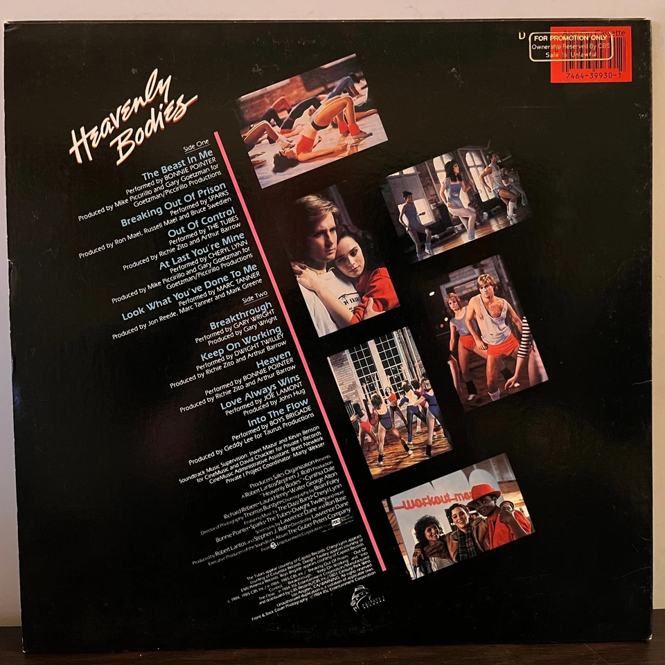 Heavenly Bodies Movie Soundtrack (1985) - 12" Vinyl Record LP - EX - Image 2 of 3