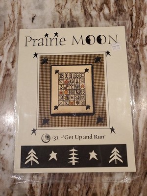 Prairie Moon Cross Stitch Chart Only:  Get Up And Run