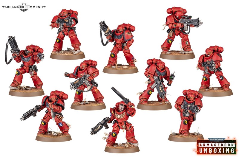 Warhammer 40k Armageddon Space Marine Intercessor Squad PRESALE Ships 20/6