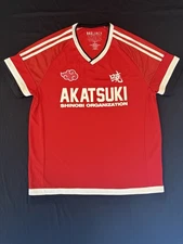 BoxLunch Naruto Akatsuki Shirt Mens XL Red Anime Shinobi Organization Exclusive