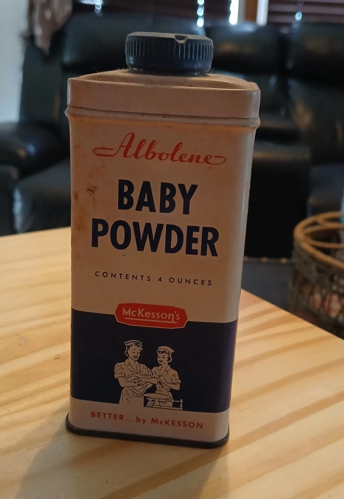 Albolene Baby Powder by McKesson's & Robbins Vintage Shaker
Opens in a new window or tab