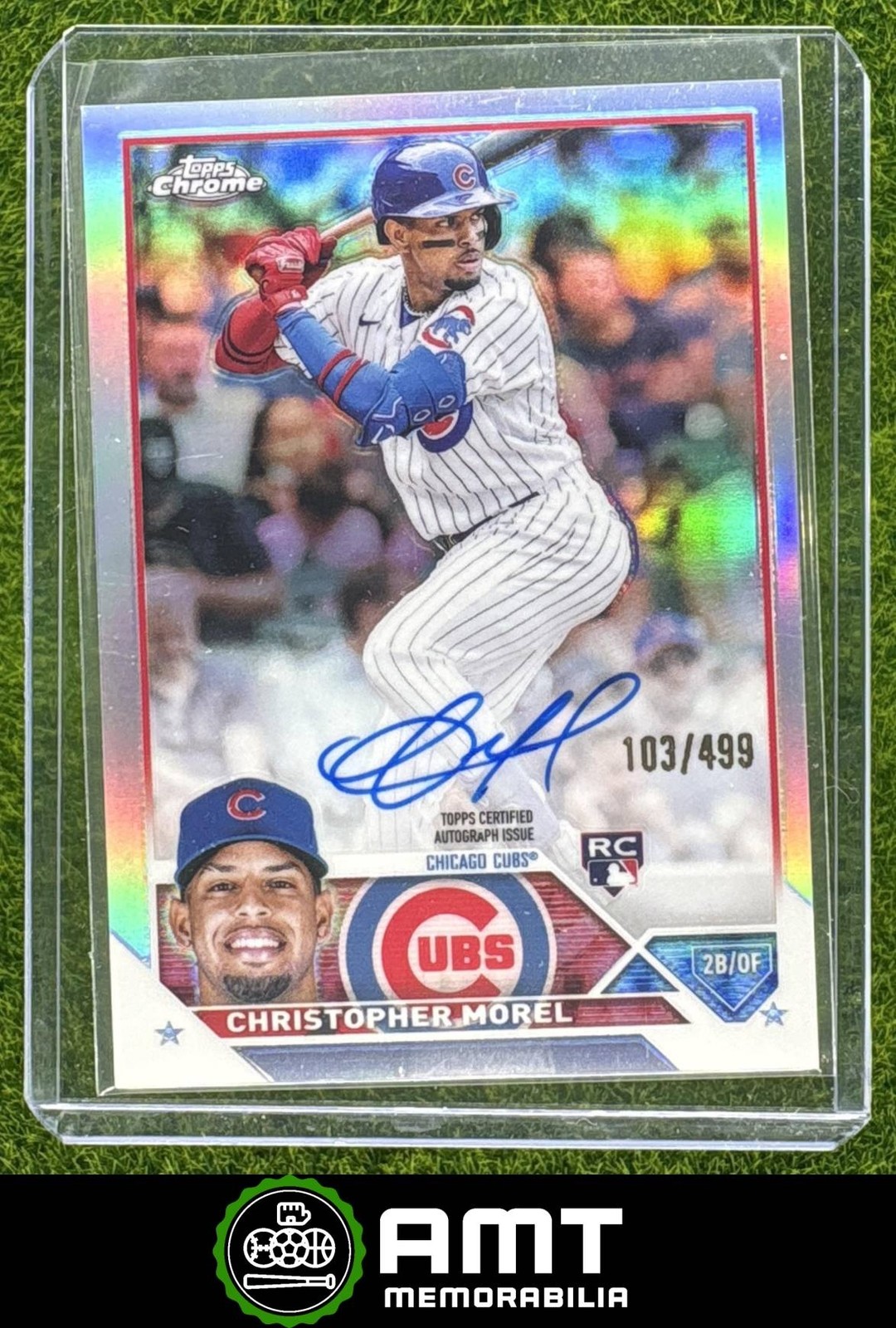 Christopher Morel RC 2023 Topps Chrome 103/499 Rookie Auto Refractor Cubs