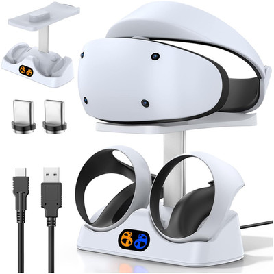 Tokluck PSVR2 Controller Ladestation mit LED Anzeige magnetischer Anschluss 2