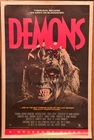 DEMONS MOVIE POSTER 1985 DARIO ARGENTO HORROR FILM 80's Video One Sheet