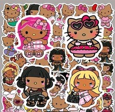 New Cute 2 Sanrio Brown Hello Kitty Stickers 25 Will Be Randomly Picked