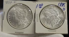 1884 O, 1885 O  US Morgan Silver Dollar $1 Unc's
