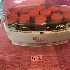 Conair More Big Curls 12 Pink Jumbo Hot Rollers Curlers 12 Metal Clips Pageants