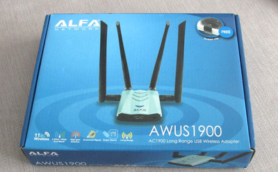 ALFA Netzwerk Ultra Wide Range Dual Band 802.11ac USB 3.0 WLAN Adapter (AWUS1900)