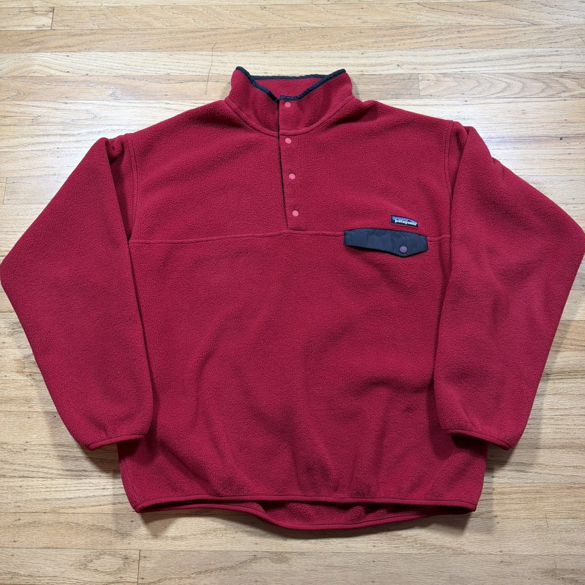 VTG 90S PATAGONIA SYNCHILLA FLEECE USA SNAP-T PULLOVER Men's SIZE
