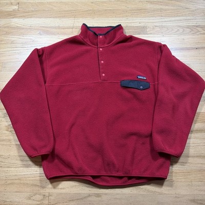 VTG 90S PATAGONIA SYNCHILLA FLEECE USA SNAP-T PULLOVER Men's SIZE