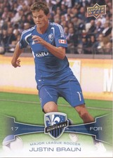 2012 Upper Deck MLS #74 Justin Braun - SCR