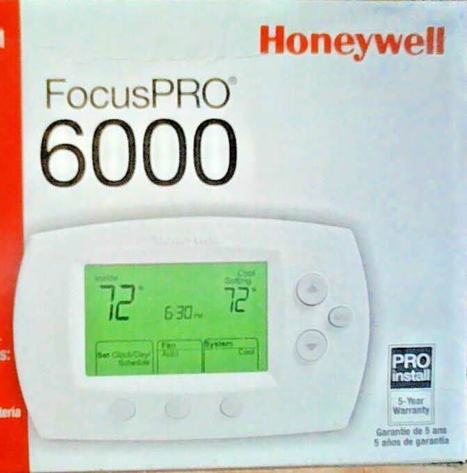 Thermostat TH6110D1021/U Honeywell FocusPRO 6000 Heat/1 Cool