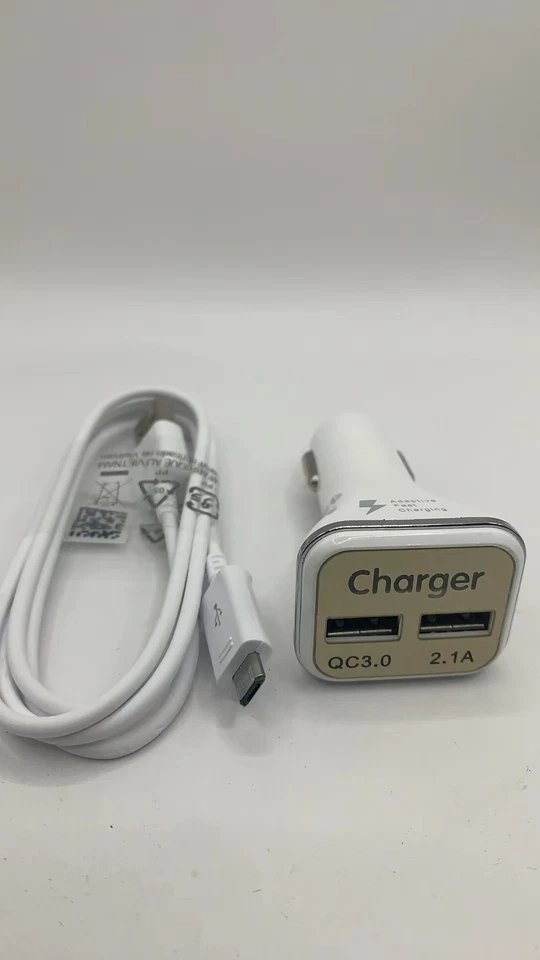 Cargador de Pared LED Cargador de Coche Cable Micro USB para Samsung Galaxy Note 4/5 S6 S7 Foto 3 de 4