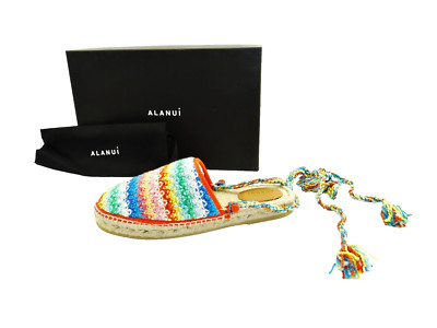 Alanui Over The Rainbow Espadrilles Pantoletten Sandalen Multicolor Slipper  39