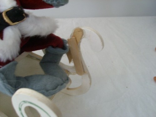 Vintage Analee Doll 7" 1993 and 1998 Santa in Sleigh (2) - Picture 7 of 8