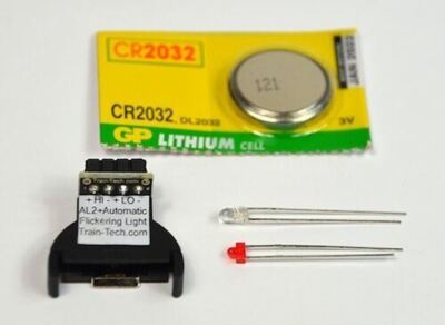 Flame Effect Tail Light (Flickering) - OO gauge - Train Tech AL2