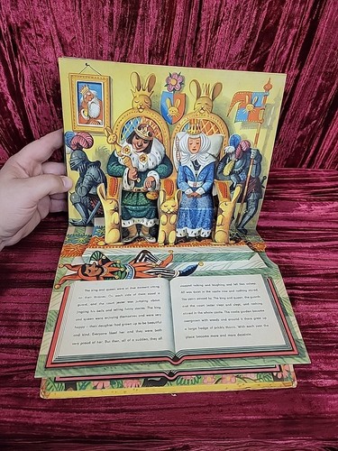 1961 V. KUBASTA POP-UP Sleeping Beauty Hardcover Published By Bancroft & Co. - Picture 8 of 10